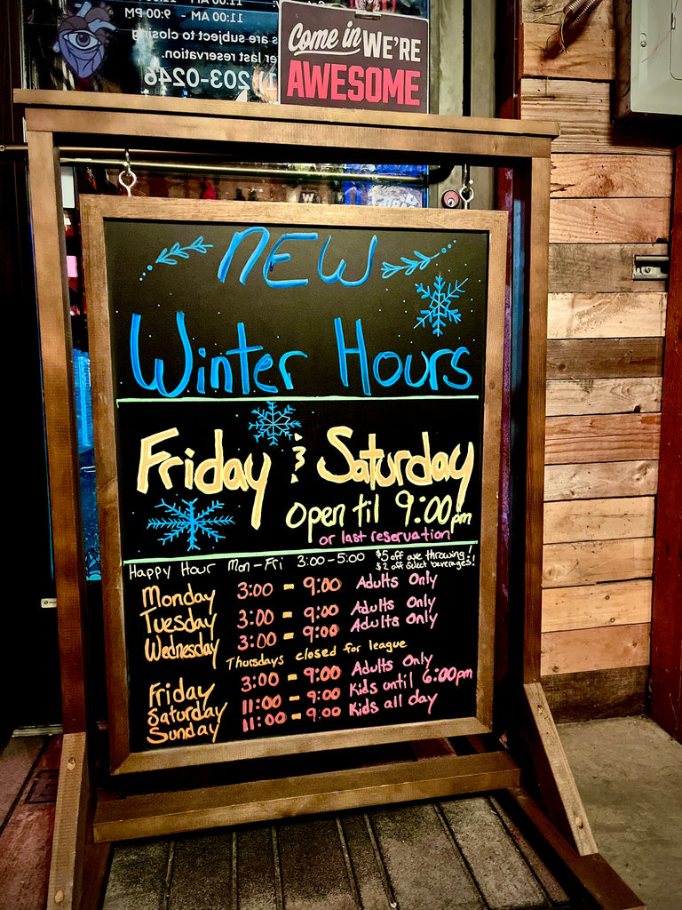 New Winter Hours!